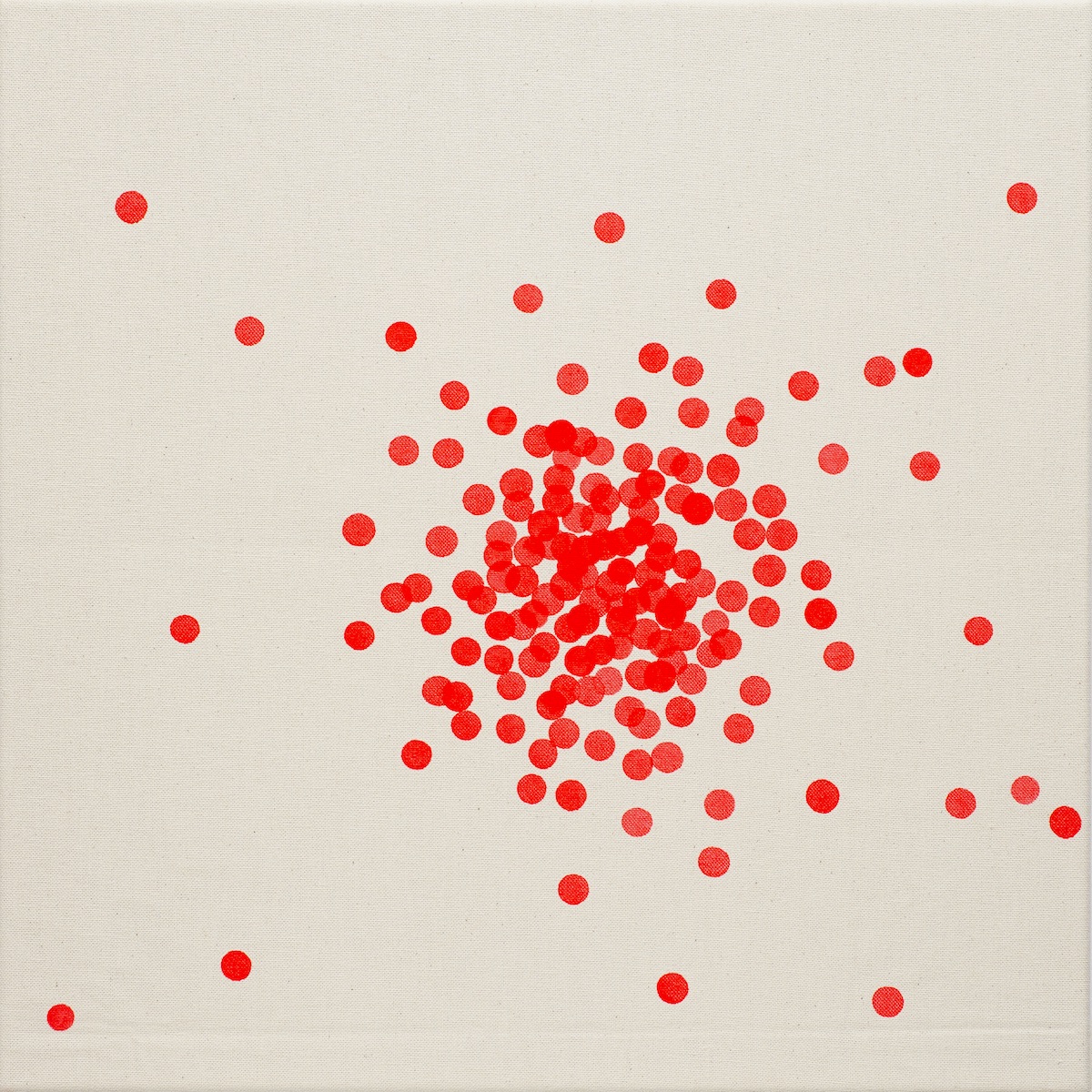 simone hamann bubbles_sweet strawberry1 2014 50 x 50cm acrylic on cotton foto-siegfried wameser